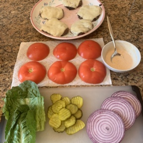 Making Spicy Burgers with Tomato Buns