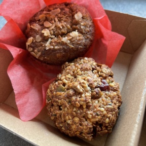 Gluten-free vegan muffin and cookie from Root2Rise NY