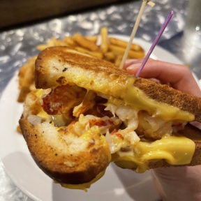 Gluten-free lobster melt from Side Street Cafe in Bar Harbor