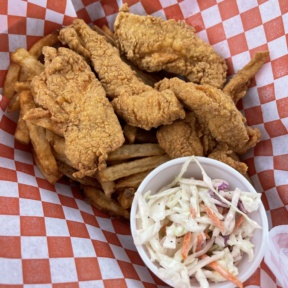 Gluten-free chicken tenders from Lobster Cooker