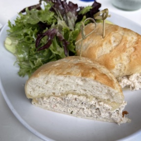 Gluten-free crab melt from Brix + Brine