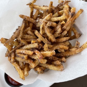 Gluten-free parmesan truffle fries from Wicked Restaurant