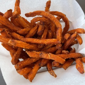 Gluten-free sweet potato fries from Wicked Restaurant