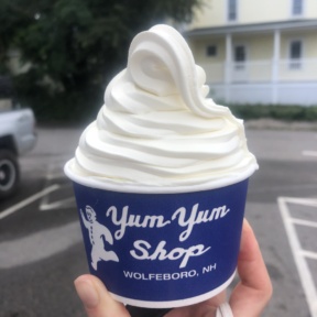 Gluten-free vanilla soft serve from Yum Yum Shop