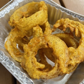 Gluten-free onion rings from Boss Chick N Beer