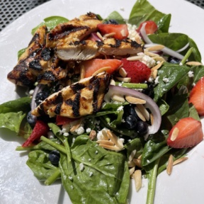 Gluten-free berry salad from D4 Irish Pub & Cafe