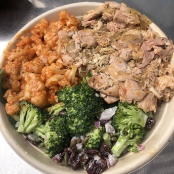 Gluten-free bowl with chicken from RealGood Stuff Co