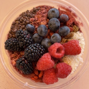 Gluten-free acai bowl from Glow Sun Valley