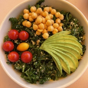 Gluten-free kale quinoa salad from Glow Sun Valley