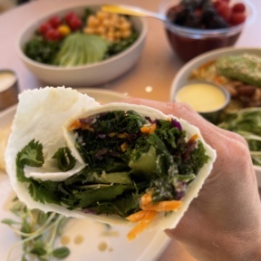 Gluten-free dairy-free wrap from Glow Sun Valley