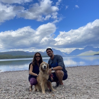 Jackie and Brendan in Glacier National Park