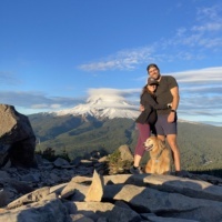 Jackie and Brendan on Mount Hood