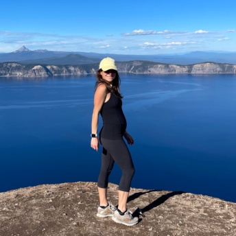 Jackie at Crater Lake in Oregon