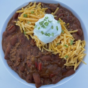 Gluten-free chili with ground beef