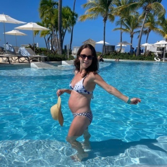 Jackie on her babymoon in Puerto Rico