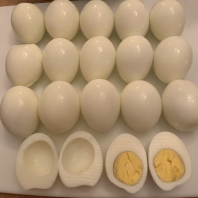 Making Colorful Deviled Eggs