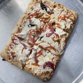 Gluten-free square pizza from Slice Co.
