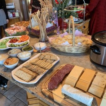 Food at baby shower