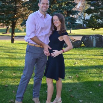 Jackie and Brendan at baby shower