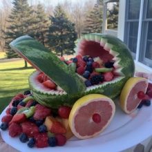 Fruit Baby Carriage for a baby shower