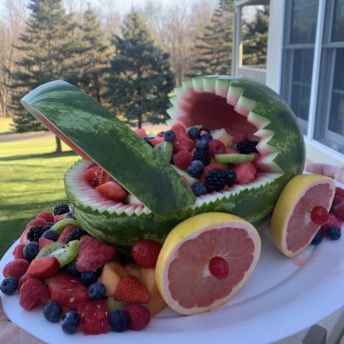 Fruit Baby Carriage for a baby shower