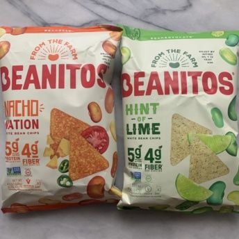 Gluten-free nachos and hint of lime chips by Beanitos