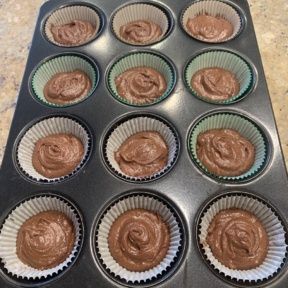 Making gluten-free brownie bowls