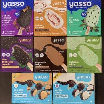 Gluten-free frozen yogurt bars by Yasso