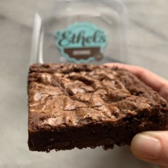 Gluten-free brownie by Ethel's Baking Co