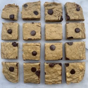 Gluten-free paleo Healthy Blondies (No Sugar, No Butter, No Oil)