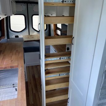 Our pantry in the van!
