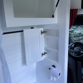 Our bathroom in the van