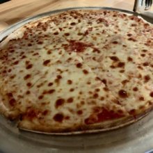 Gluten-free cheese pizza from La Pizzeria