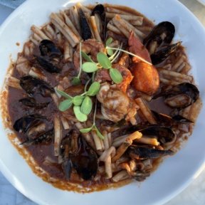 Gluten-free frutti di mare from Via Sophia by the Sea