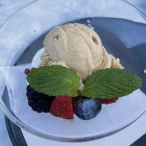 Gluten-free panna cotta from Via Sophia by the Sea