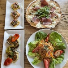 Gluten-free pizza and appetizers from Table 104
