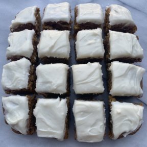 Pumpkin Spice Cake with frosting