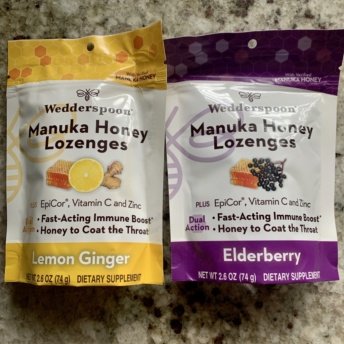 Manuka honey lozenges by Wedderspoon