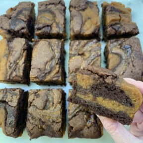 Ready to eat Pumpkin Brownies