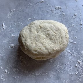 Making gluten-free dough for Sweet Potato Pie