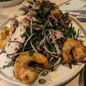 Gluten-free shrimp salad from Happy Monkey