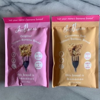 Gluten-free instant banana bread packets by GoNanas