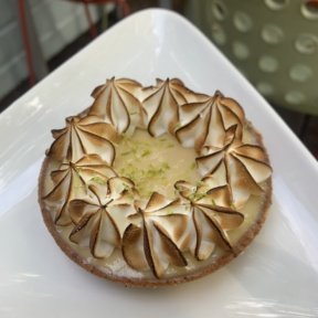 Gluten-free key lime tart from Moondog Cafe