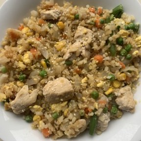 Gluten-free Chicken Fried Cauliflower Rice