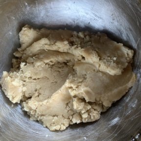 Making the dough for Pecan Pie Bars