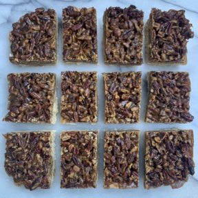 Making gluten-free Pecan Pie Bars