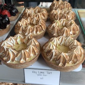 Gluten-free key lime tart from Moondog Cafe in Key West