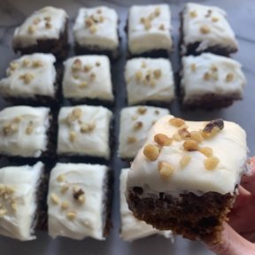 Gluten-free Gingerbread Cake with Cream Cheese Frosting