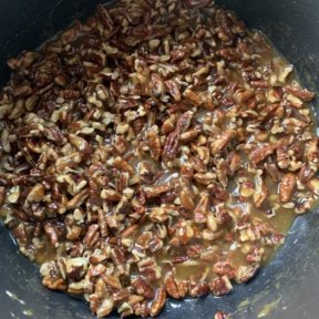 Making gluten-free filling for Pecan Pie Bars