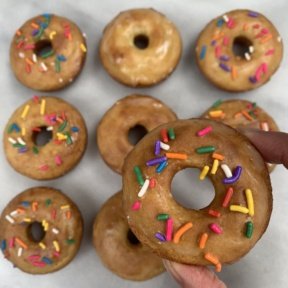 Gluten-free Healthier Glazed Donuts